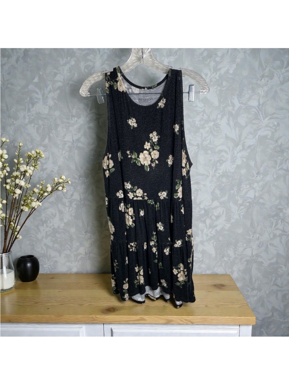Tiered Plus Women’s Babydoll Tank Top Size 2X/size 18-20